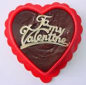 Large Valentines Day Fudge Heart - Chocolate Fudge